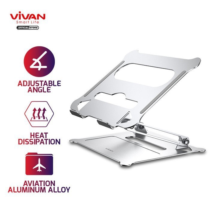 Vivan VLS01 Aluminum Foldable Laptop Macbook Pro Cooling Stand / Holder Laptop Tablet Ipad Pro