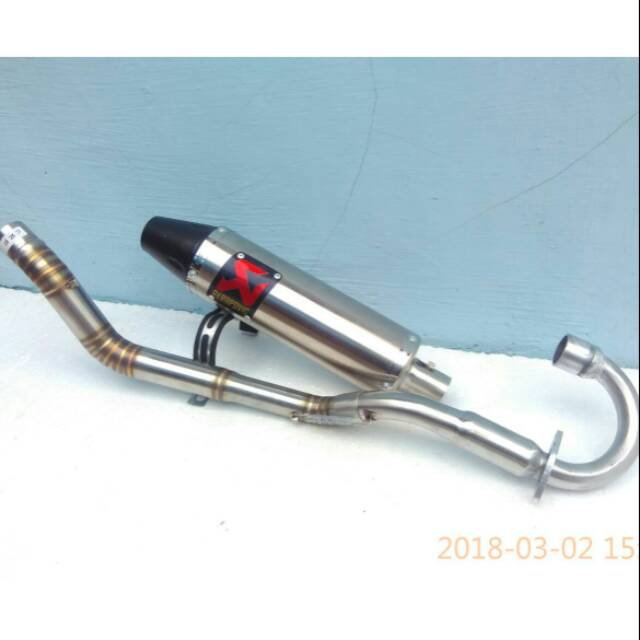 Knalpot racing akrapovic for klx dtrakers crf