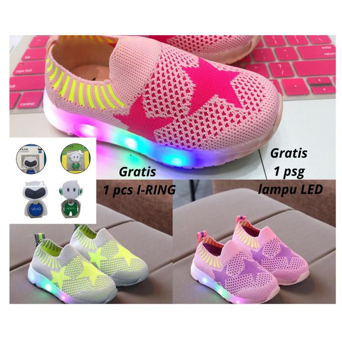 Big Sale Sepatu Anak Cewek Import Led Bintang Sepatu Anak Cowok Import Led Terbaru