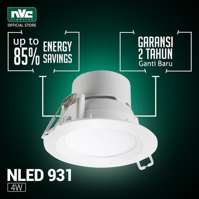 PROMO LAMPU NLED NVC 93125 4W 4000K 220V ( GARANSI 2 TAHUN )