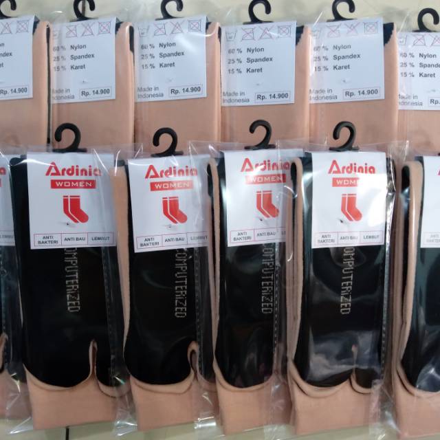 Kaos Kaki Jempol Kaos Kaki Jari Muslimah Nylon Crem Polos Lusinan
