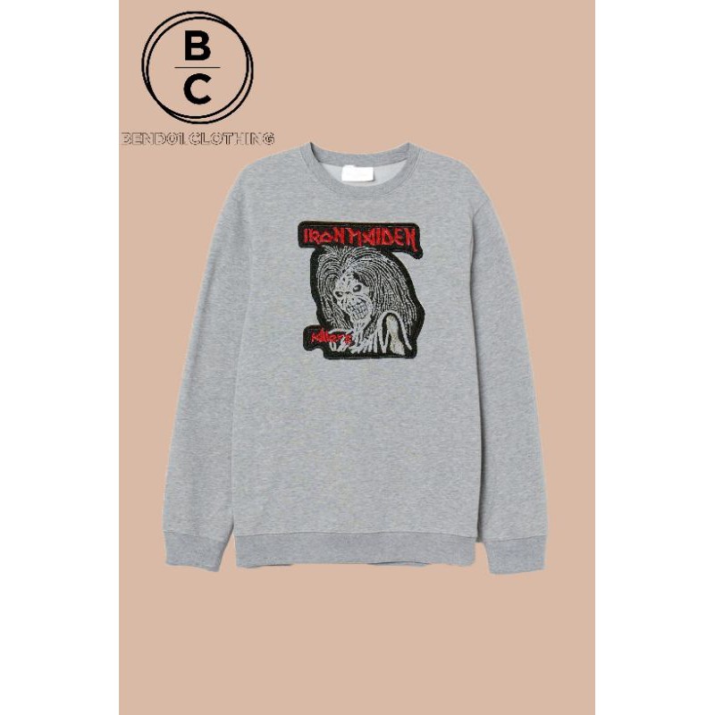 crewneck sweatshirt iron maiden killers