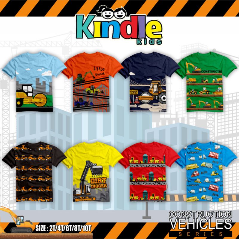 Kaos anak kindle kids 2-10 Tahun