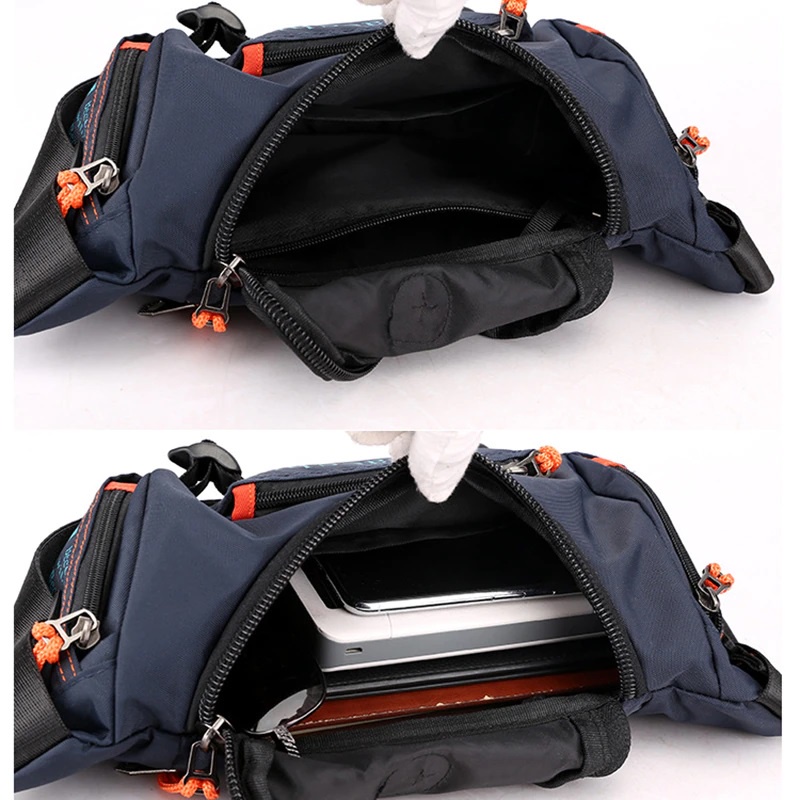 Tas Selempang Pria Import HAOSHUAI 513S Original Waist Bag Waterproof