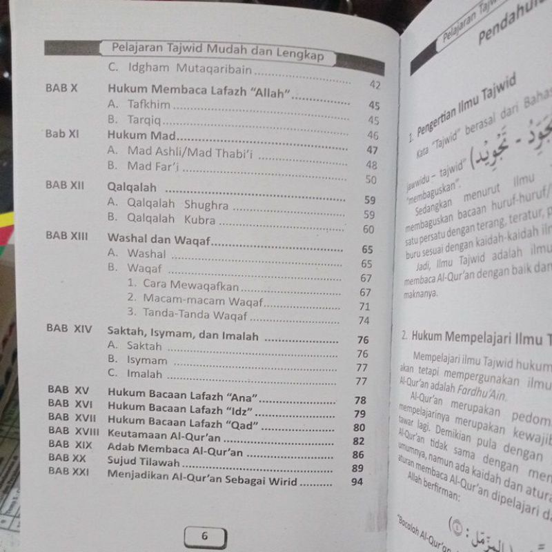 Buku Pelajaran Tajwid Mudah &amp; Praktis kertas putih (14×20cm)