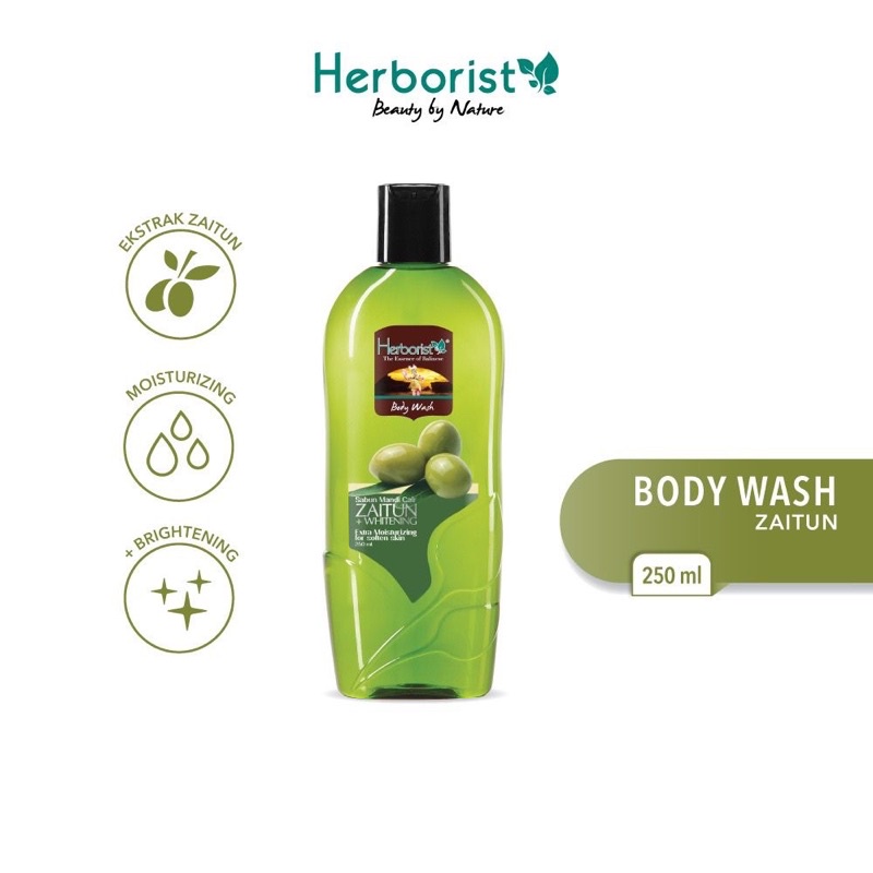 HERBORIST BODY WASH ZAITUN 250ML / SABUN ZAITUN HERBORIST