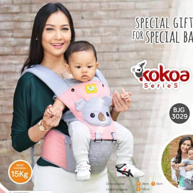 GENDONGAN BAYI HIPSEAT BABY JOY KOKOA SERIES - BJG 3029