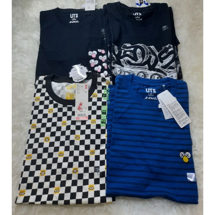 kaos Uniqlo original/uniqlo x kaws../uniqlo x despicable me minion made