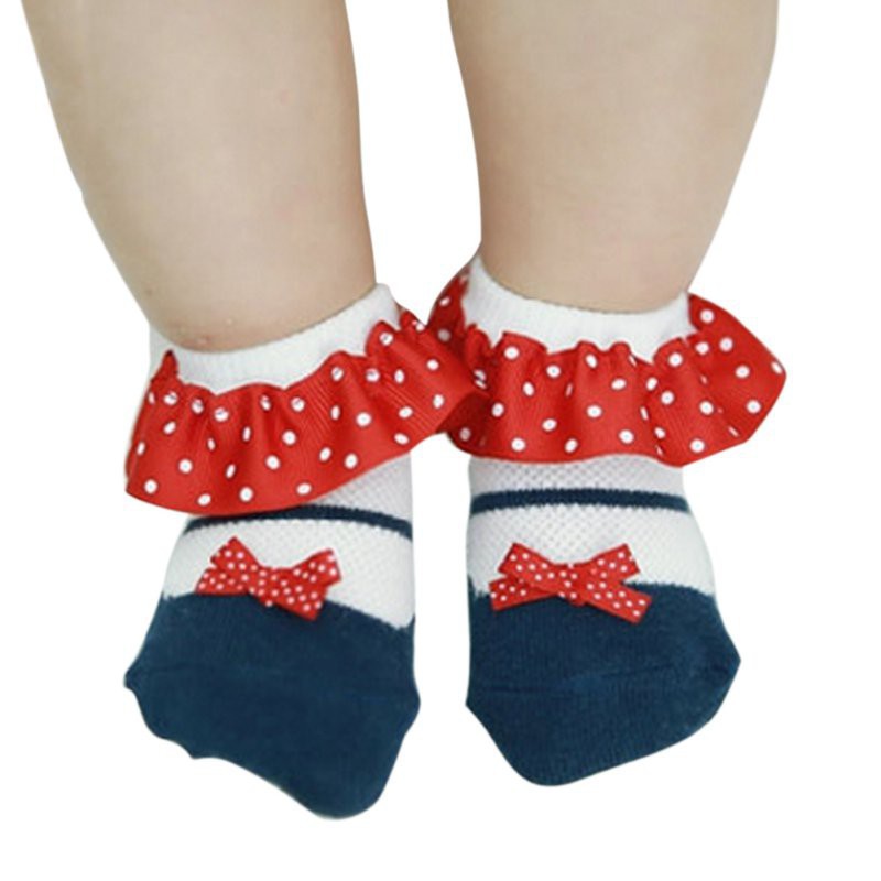 Kaos Kaki Renda Ribbon untuk anak 0-2 tahun CBKS MB VC LC