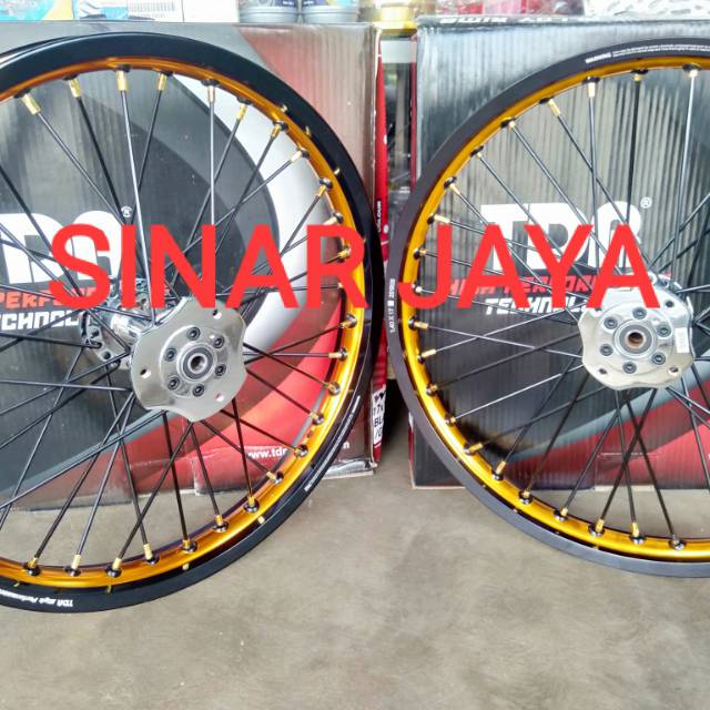 Velg jari tdr 140 140 atau 160 17 satria fu , fu new , mx new , vixion new ninja r rr
