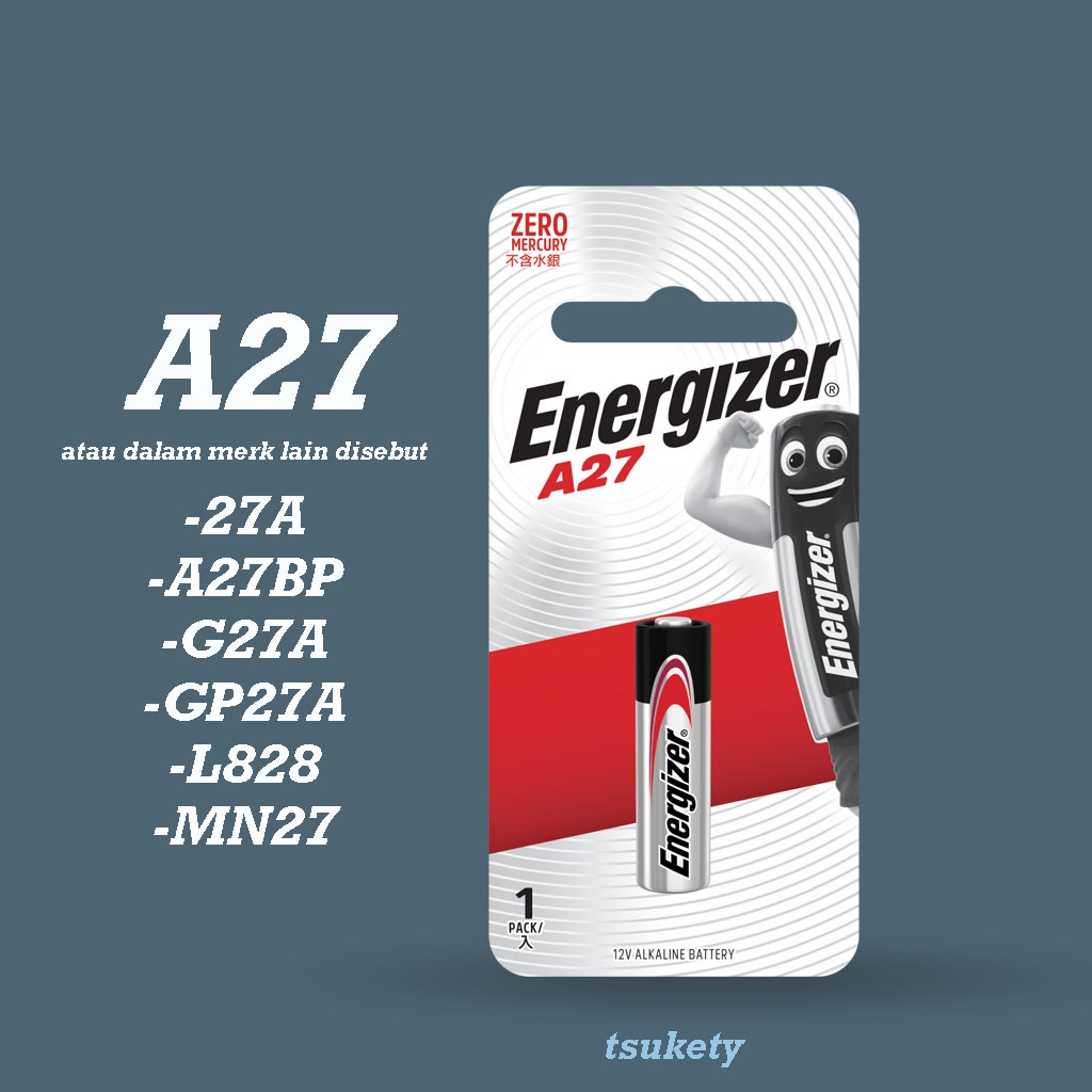 Baterai Battery Energizer A27 / A27BP / G27A / GP27A / L828 / MN27