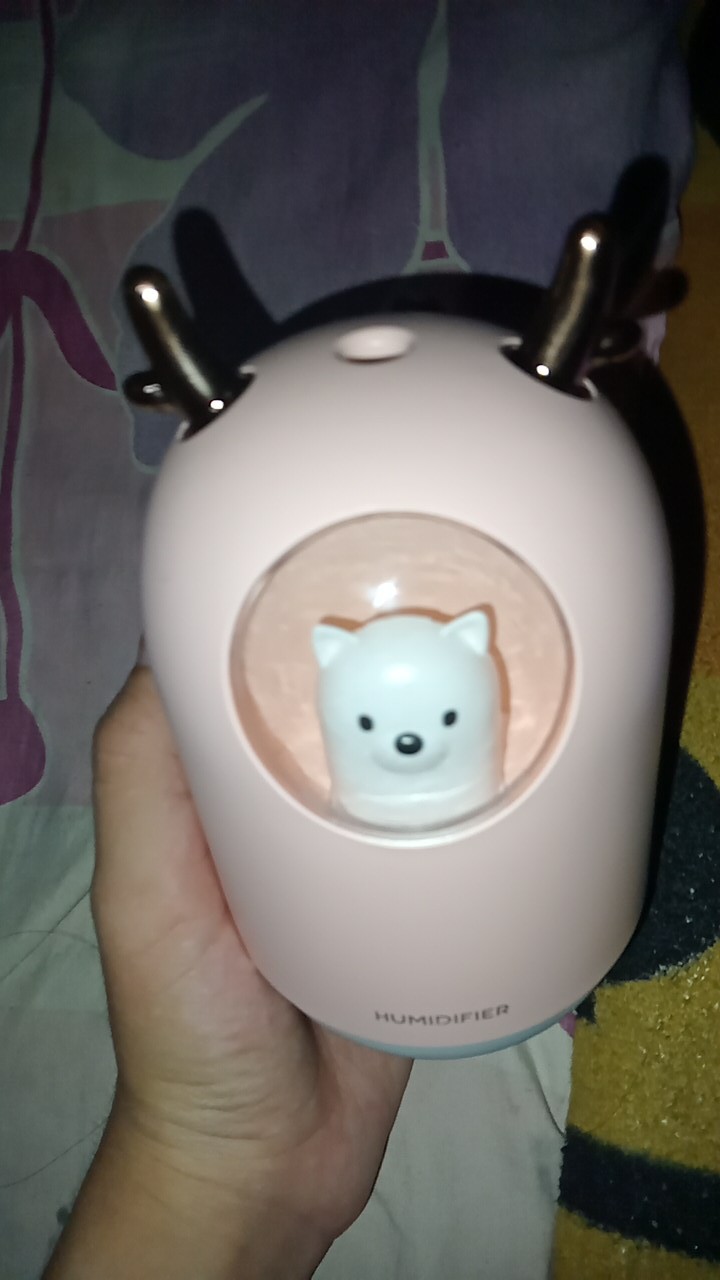 [termurah Promo 8.8] Cute Bear Humidifier Aromaterapi Cute Pet 300ml Portable + Lampu Tidur