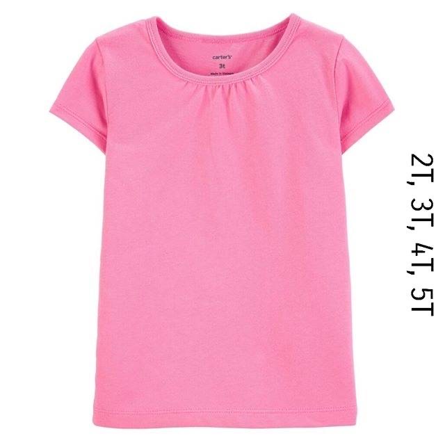 Carters Tee Basic kaos anak perempuan polos