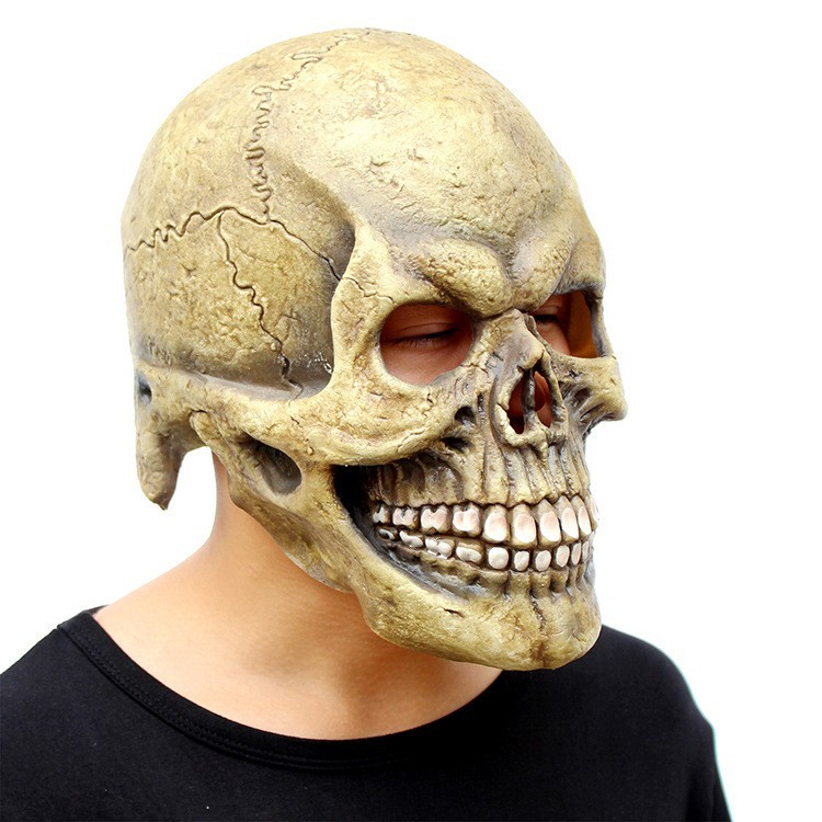 TOL-49 topeng latex karet kepala tengkorak skull halloween