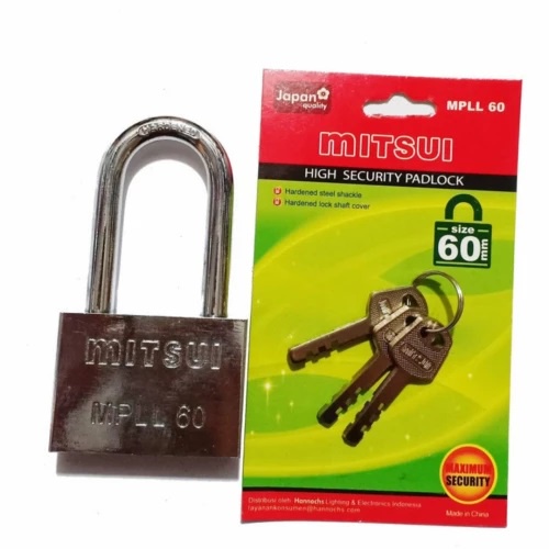 Gembok Mitsui MPLL 60 - 60 mm / Padlock Mitsui Leher Panjang