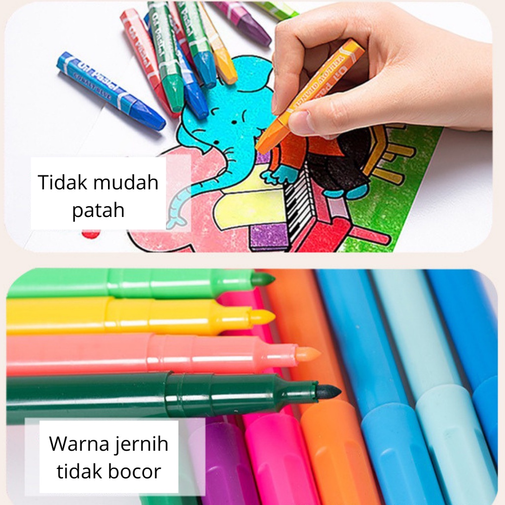 Alat Lukis Set Lengkap Krayon Pensil Warna 150PCS Crayon Set Menggambar Mewarnai Melukis Anak