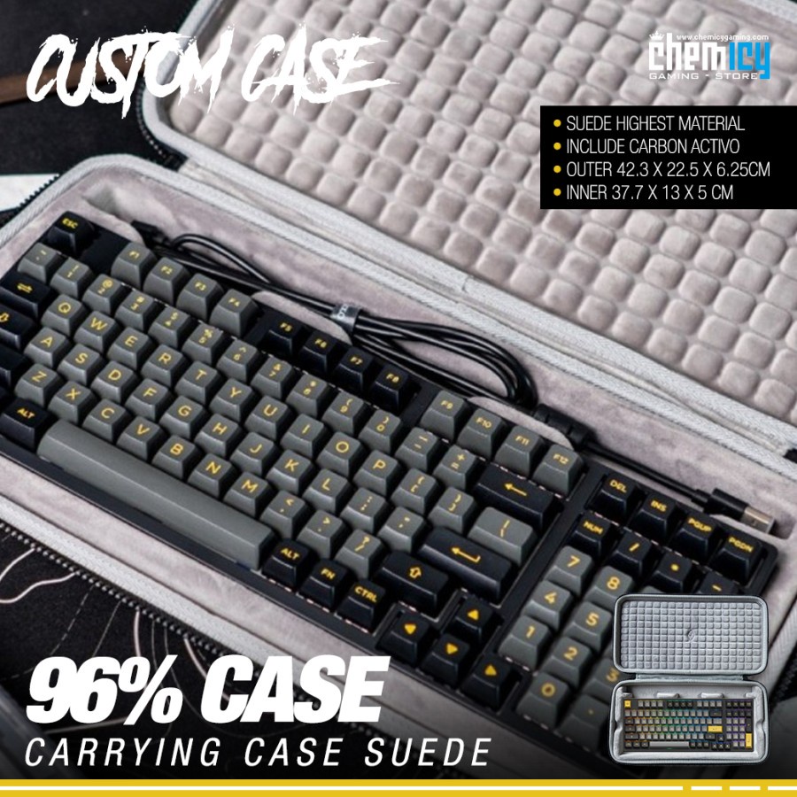 96% Carrying Case Suede for Gaming Keyboard