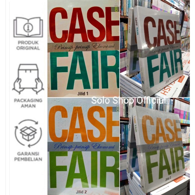 ORIGINAL BUKU PRINSIP-PRINSIP EKONOMI CASE FAIR JILID 1 2 Karl E Case erlangga