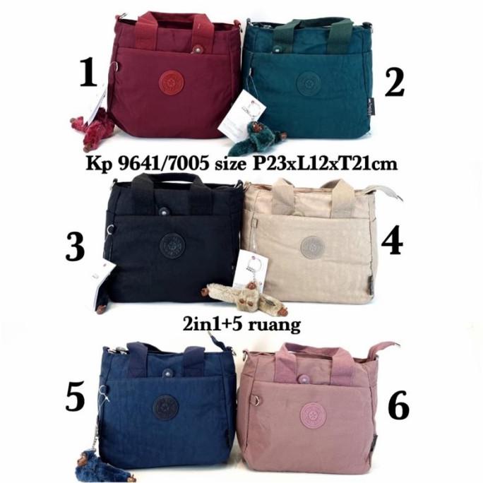 Jual New Tas Kipling Polos 2In1 Free Gantungan Monkey Import 9641