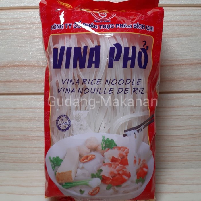 

Vina Pho Rice Noodle | Kwetiaw Vietnam 400gr - 2,5 mm