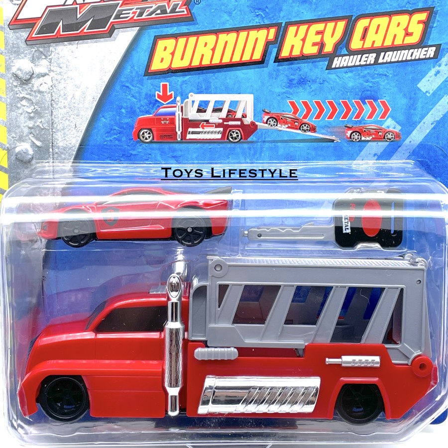 Mobil Maisto Diecast Fresh Metal Burnin Key Cars Hauler Launcher