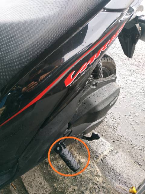 Footstep Foot Step pilion Bastep Pijakan Kaki Belekang Beat Fi Vario 110 Vario 125 Vario 150 Specy Blade 125 Revo Absoulte 1set Kiri|Kanan Original