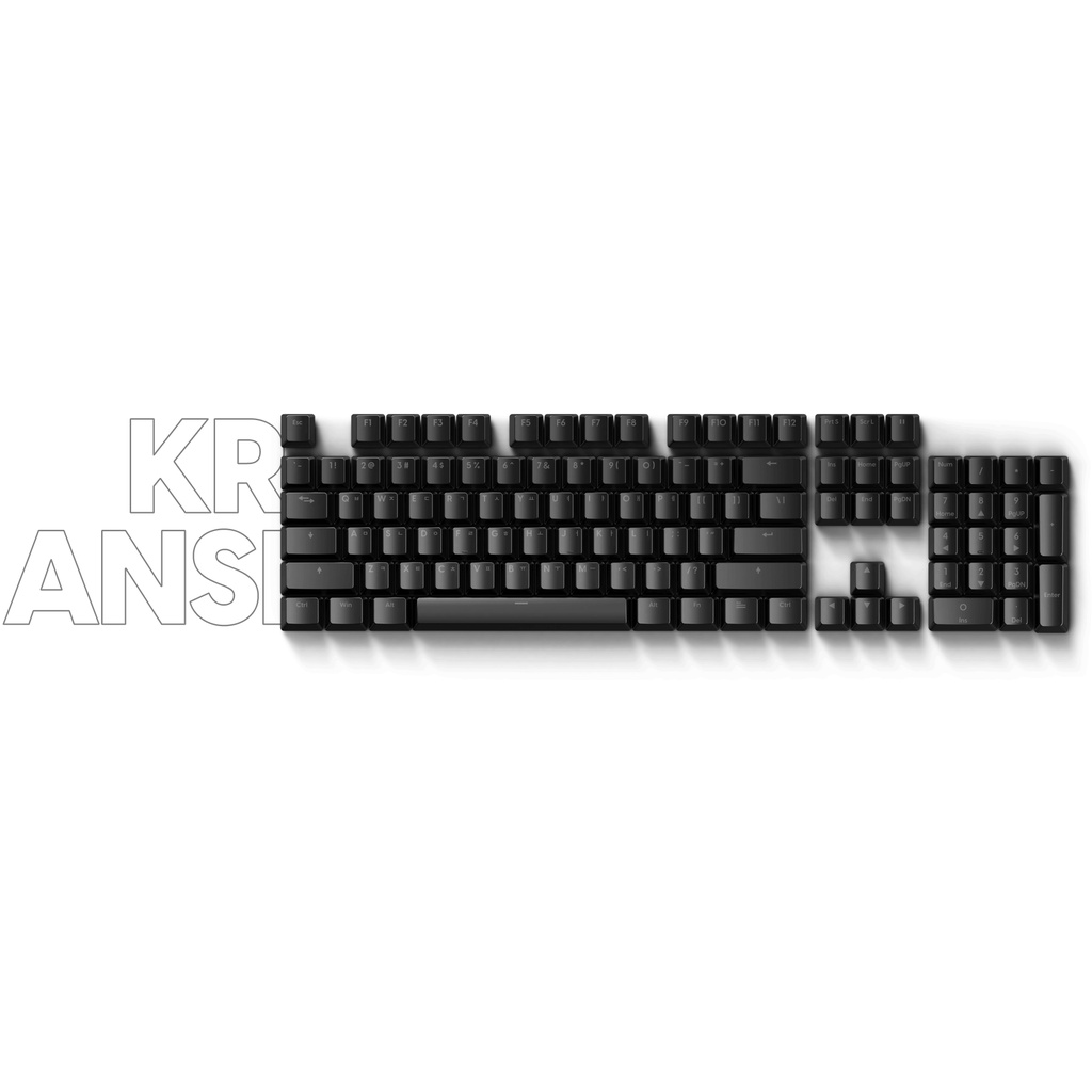 Pulsar Basic KR ANSI ABS Doubleshot Keycaps 104 Set (US/KR)