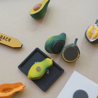 Image of thu nhỏ Magnet Kulkas Bentuk Buah Durian Telur Papaya Untuk Dekorasi #1