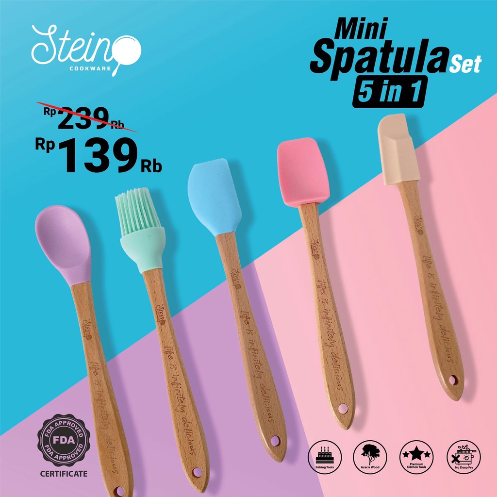 Stein Cookware - Mini Spatula 5 in 1