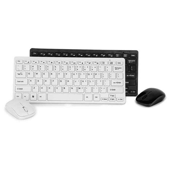 Keyboard Mouse Wireless mini 2.4Ghz Support PC Laptop Tablet Smartphone