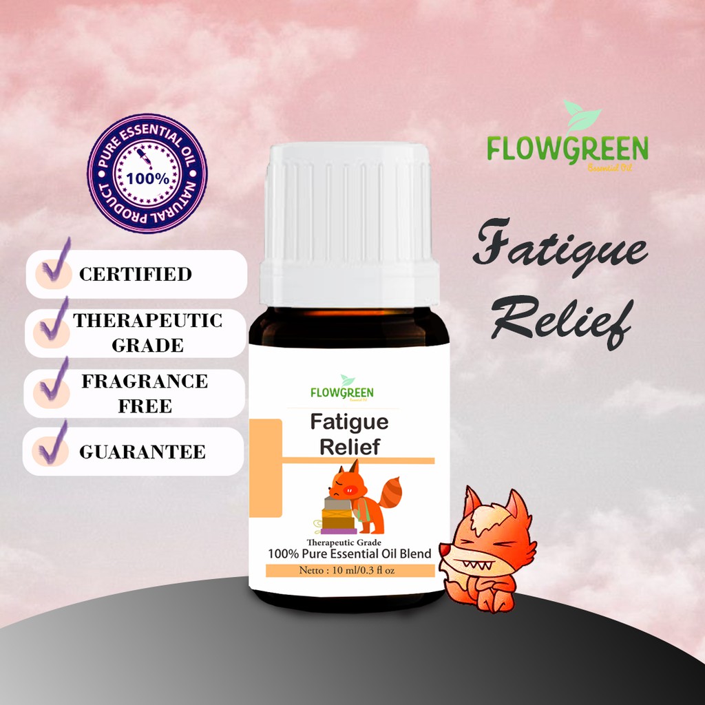 ESSENTIAL OIL FATIGUE RELIEF ORGANIC BY FLOWGREEN