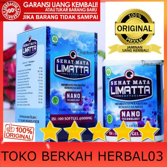 100% ASLI Limatta Sehat Mata 100% Asli Original - Solusi Atasi Keluhan Pada Mata