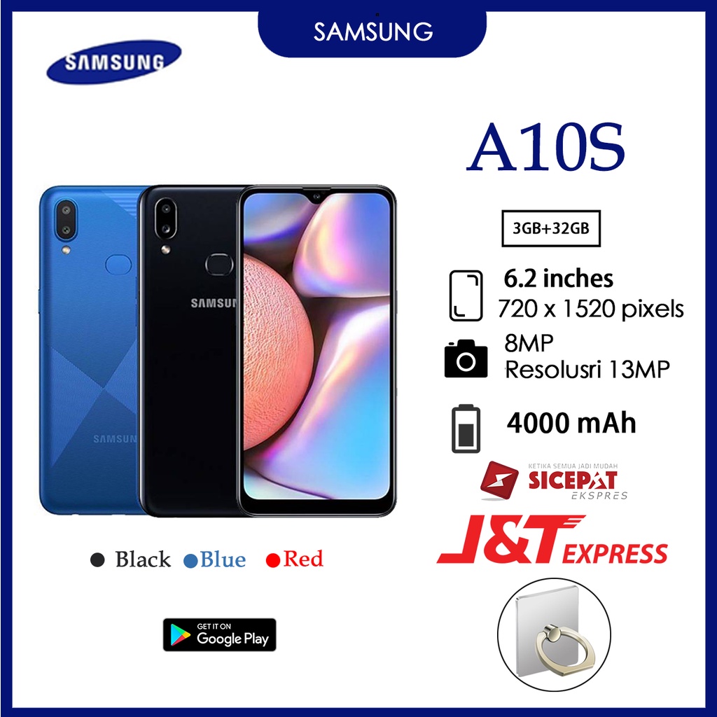 Samsung A10s hp ram3/32GB 6.2  inci Murah 4G LET Smartphone GARANSI 1 TAHUN