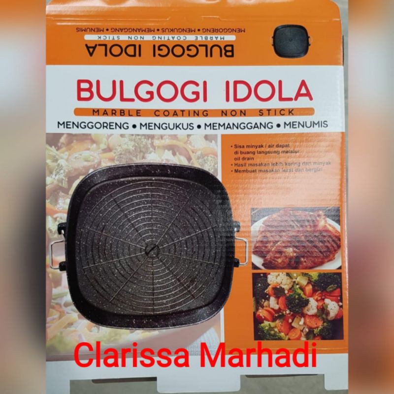 Wajan Marble / Wok Marble / Bolgogi Kotak IDOLA
