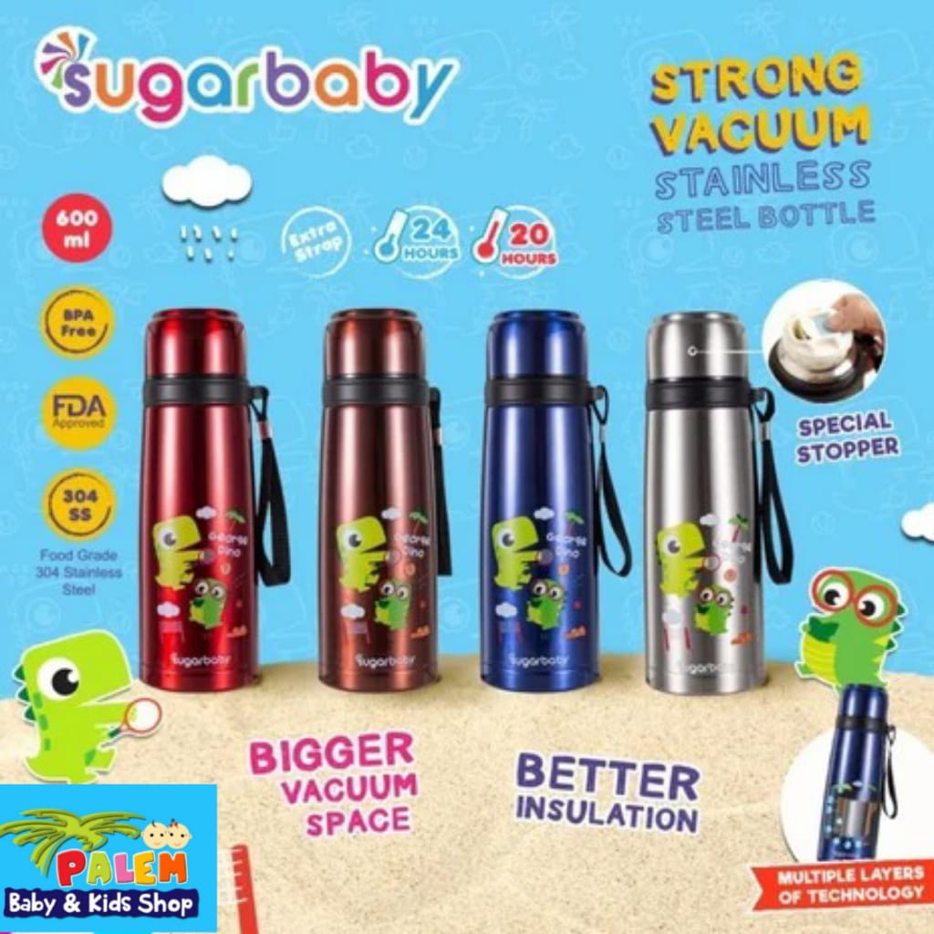 Sugar Baby Vacuum Stainless Steel Bottle | Termos Air Panas 600ML dan 500ml