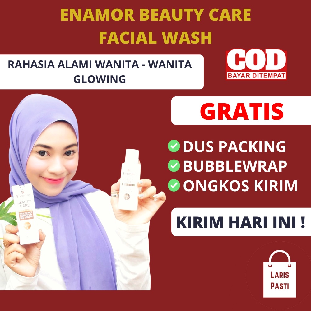 Enamor Beauty Care Facial Wash Sabun Pembersih Wajah Glowing Pencerah Pemutih Original BPOM 100 ML
