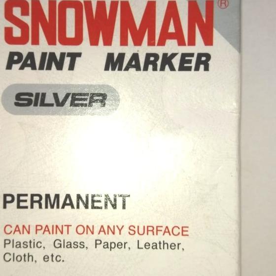 

➵ spidol snowman Silver marker Fine tip ➱
