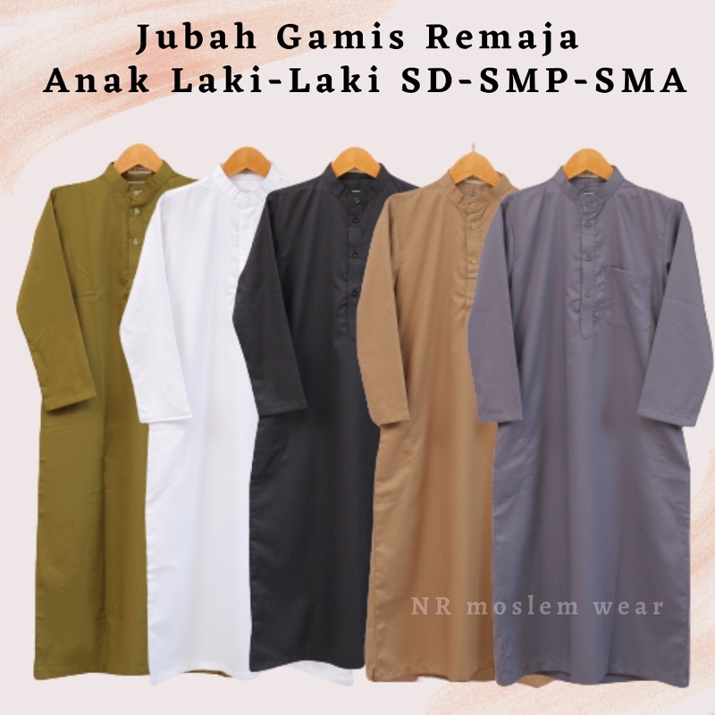 JUBAH ANAK LAKI-LAKI , GAMIS PRIA REMAJA , BAJU KOKO JUBAH SD-SMP-SMA ( TYB 03 )