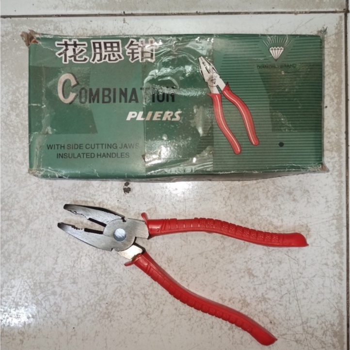 Tang Kombinasi Gagang Karet Diamond Ukuran 6" - 7" - 8" Inch Combination Plier Non-Blister