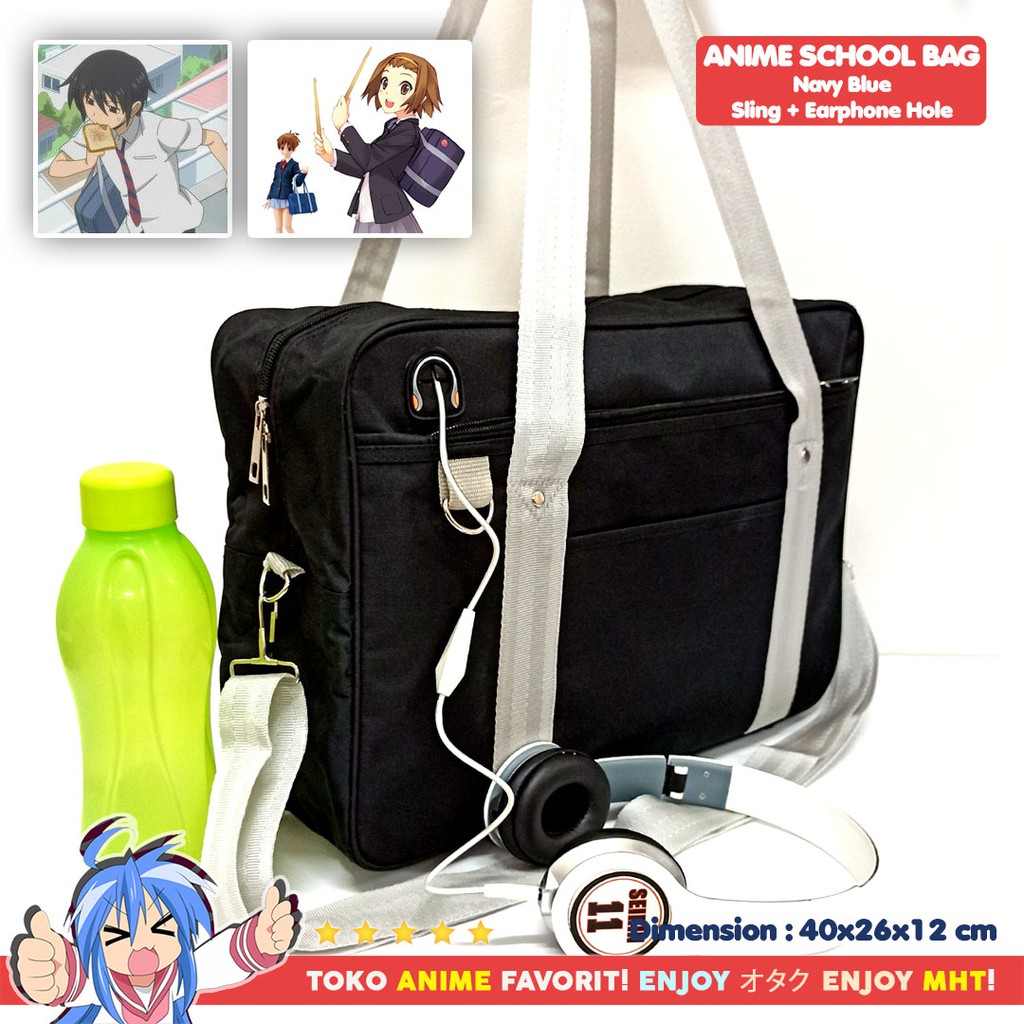 Tas SMA Sekolah Jepang - Tas Anime - Anime Koukou Bag HQ Japanese School Bag