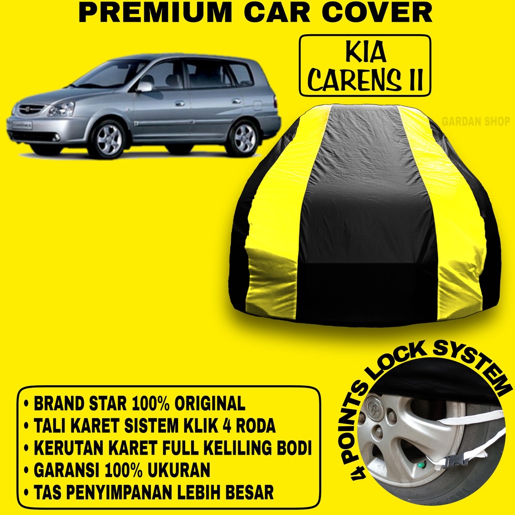 Body Cover KIA CARENS II Sarung Strip KUNING Penutup Pelindung Bodi Mobil Kia Carens II PREMIUM