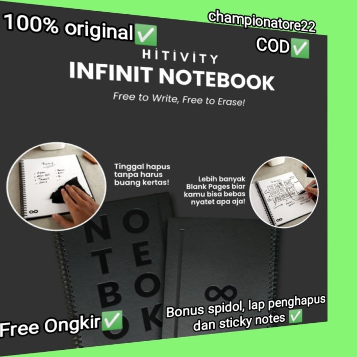 

Gilaa!!! Infinit Notebook Buku Tulis Catatan Aesthetic Binder Kuliah Diary Note Berkualitas