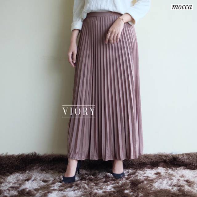 ROK PLISKET ROK KEKINIAN FASHION KEKINIAN ROK PANJANG MUSLIM PLISKET MURAH FLARE SKIRT