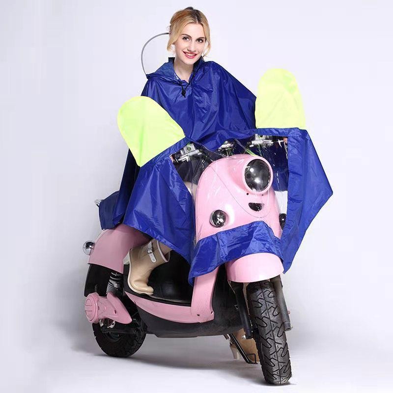 Jas hujan ponco motor / kelelawar / transparan / single - MJ1511