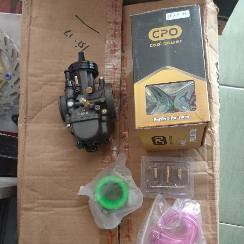 Karburator Karbu Pwk CPO NGO SUDCO 24 26 28 30 32 34 Black Series Hitam Easy-Cpo b34