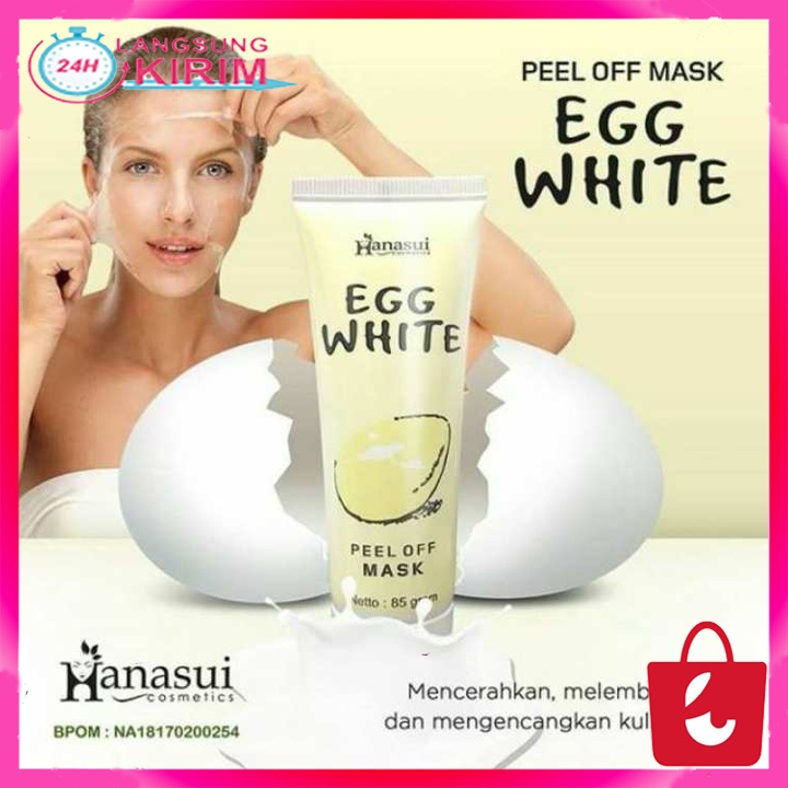 [Cuci Gudang] Hanasui Masker Telur Hanasui Egg White Peel Off Mask 85gr