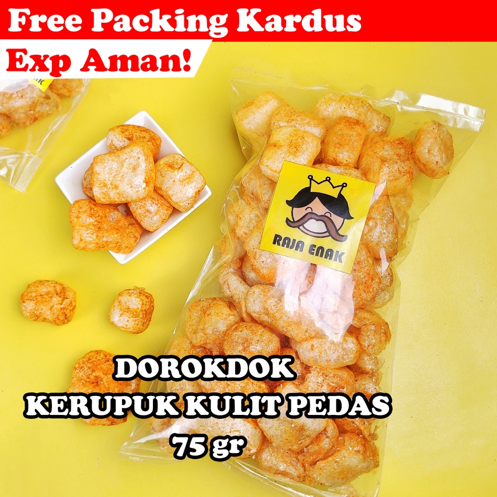 

DOROKDOK PEDAS 75gr | KERUPUK KULIT KERIPIK KRIPIK CAMILAN CEMILAN SNACK KILOAN RAJAENAK RAJA ENAK