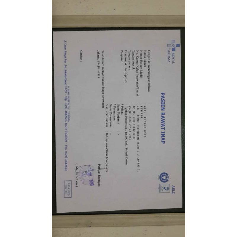 Contoh Surat Dokter Kosong Sidoarjo Download Contoh Surat Resmi