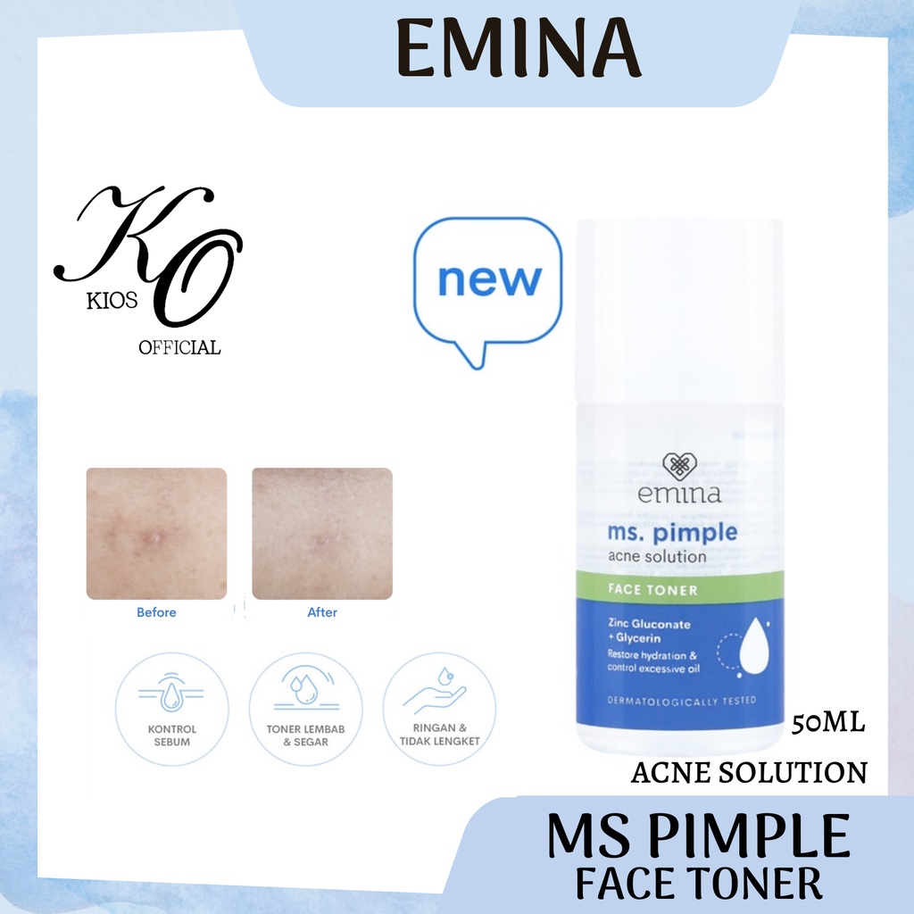 Emina Ms Pimple Acne Solution Face Toner 50ml