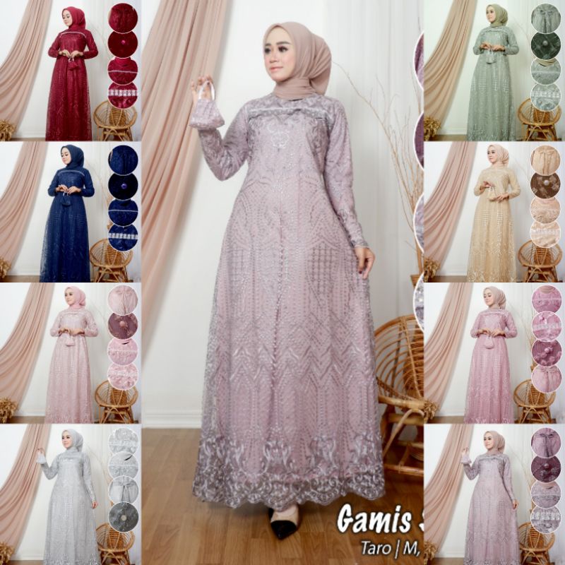 GAMIS SAKURA // BAHAN TILLE FULL PREMIUM // By Lefi Choto